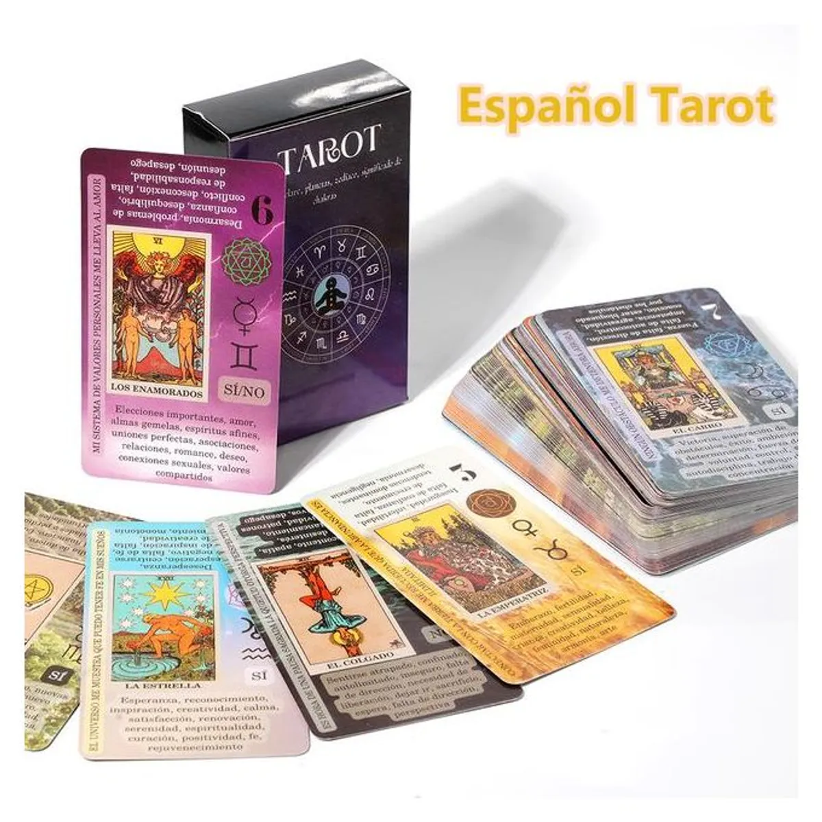 GENERICO - Tarot Rider - Waite - En Español - 78 Cartas