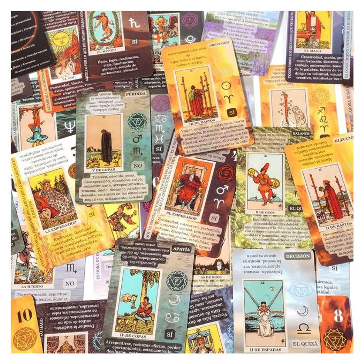 GENERICO - Tarot Rider - Waite - En Español - 78 Cartas