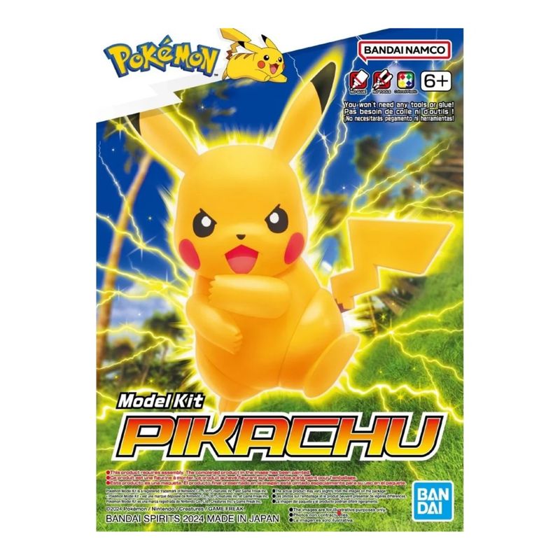 BANDAI - Pokémon Model Kit Pikachu Impactrueno