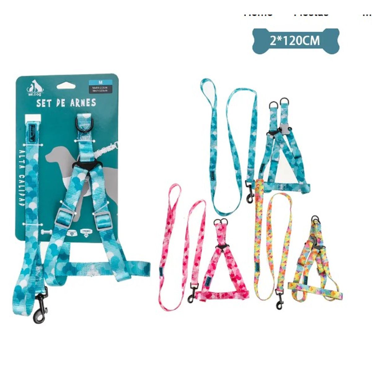 GENERICO - Set De Arnés Y Correa 20Cm120Cm Color Aleatorio