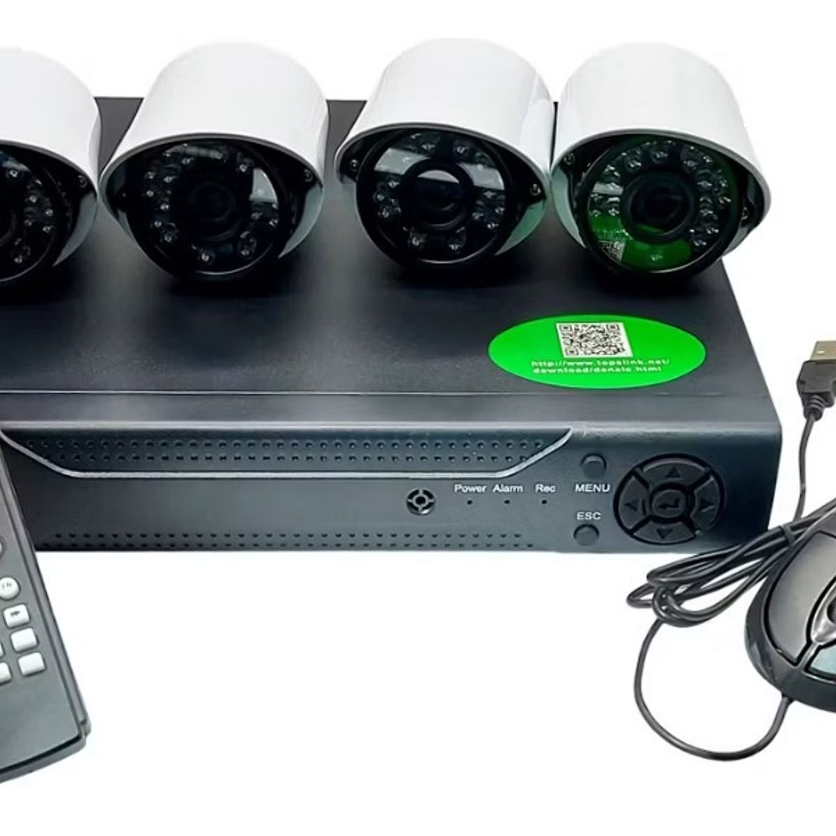 U BUY - Kit 4 Camaras Seguridad Dvr Cctv Pal Intext Visión Nocturna