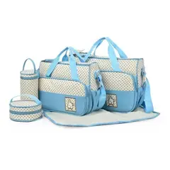 GENERICO - Mochila Maternal 5 Piezas: Práctica y Multifuncional