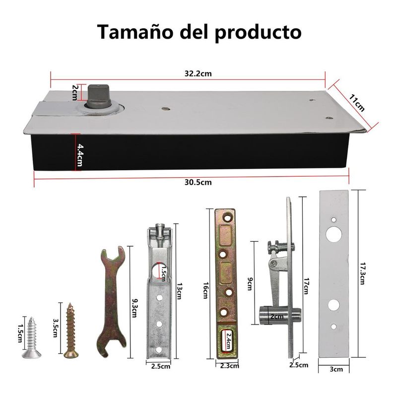 GENERICO - Bisagra Hidráulica Para Puertas de Madera y Aluminio, 140 Kg