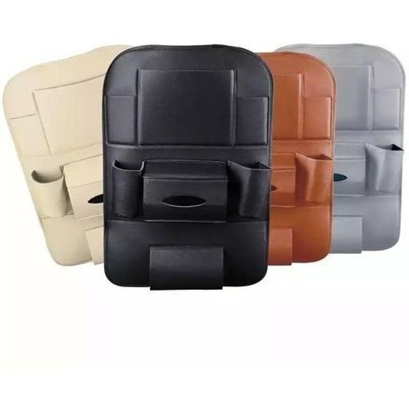 GENERICO - Bolso Organizador de Cuero Sintético para Asiento de Auto