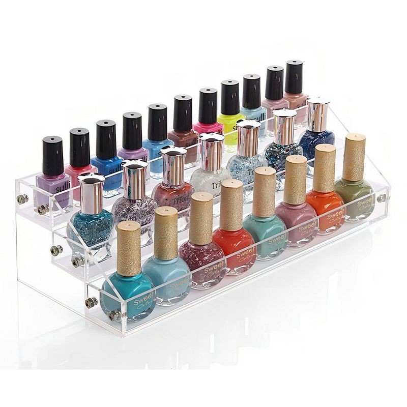 GENERICO - Organizador Acrílico para Maquillaje y Esmaltes Transparente
