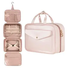 GENERICO - Neceser Organizador Impermeable para Maquillaje Rosa