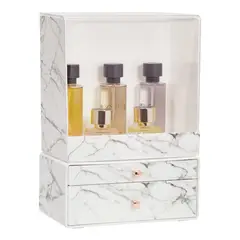 GENERICO - Organizador de Maquillaje y Perfume de Mármol Elegante