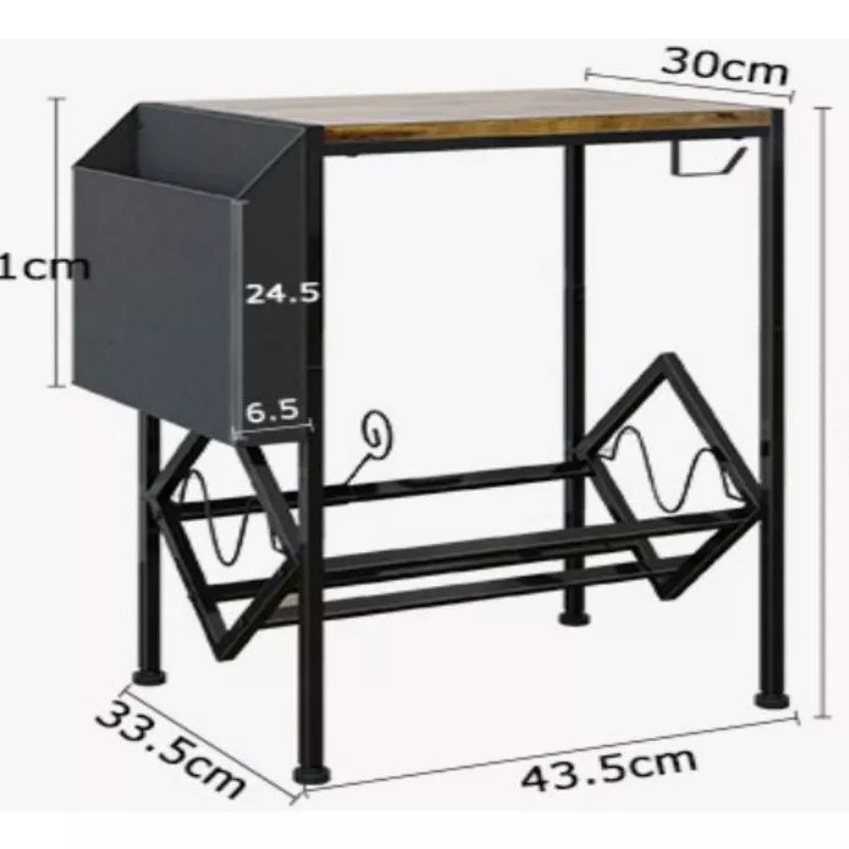 MUNDO MAGIA - Mesa De Soporte Tocadiscos Y Almacenamiento De Vinilos