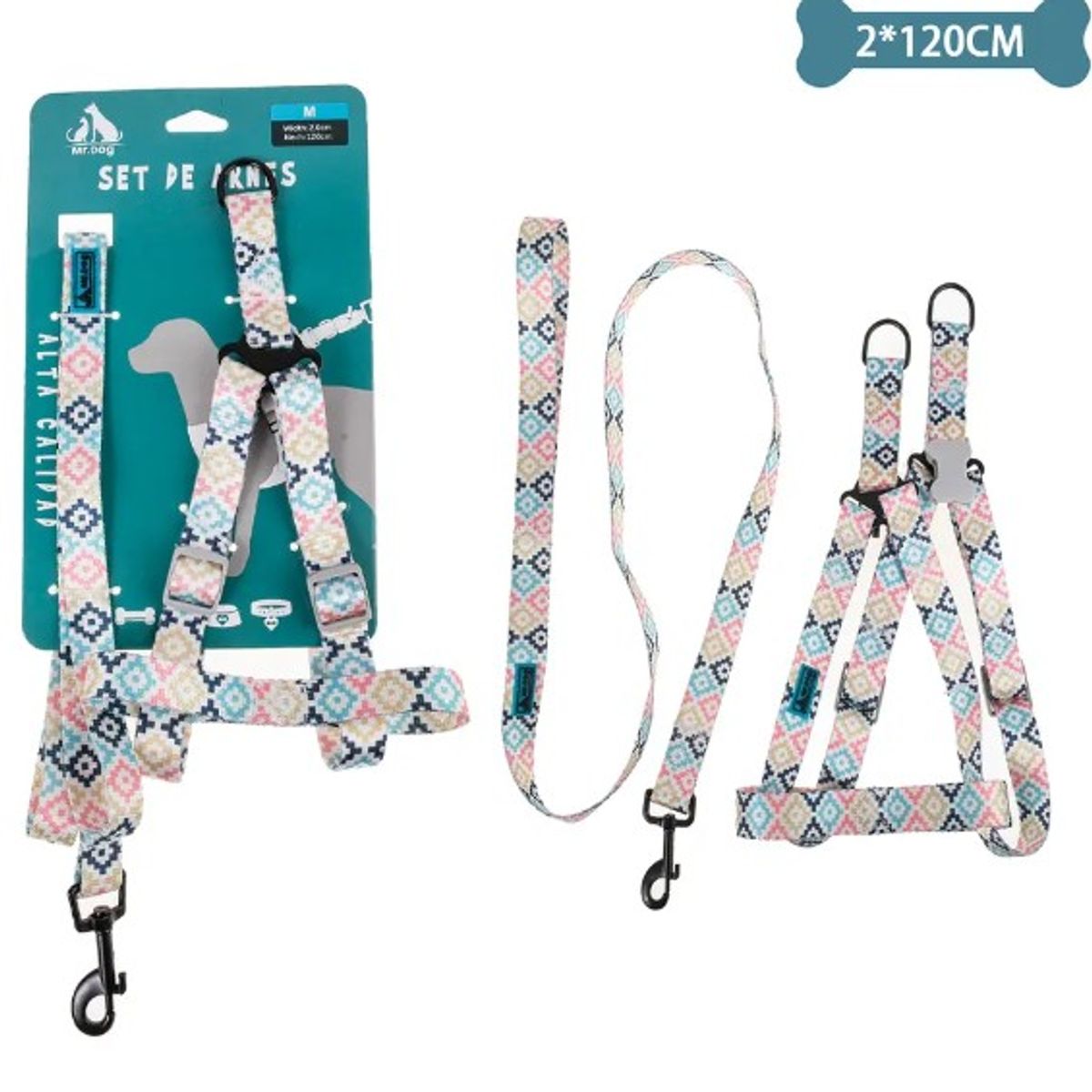 GENERICO - Set De Arnés Y Correa 20Cm120Cm