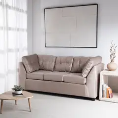 MUEBLES MPR - Sofá Bonsai Felpa Burdeo