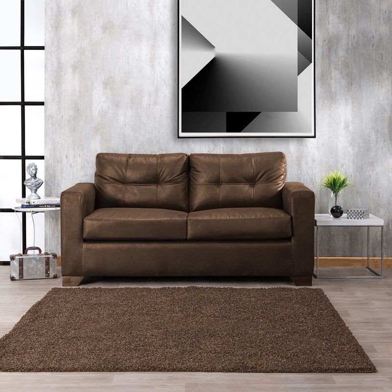 MUEBLES MPR - Sofá Maverick Cuero Café