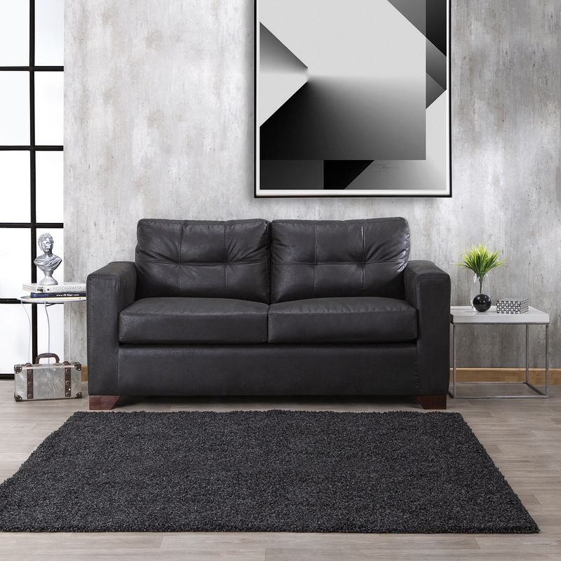 MUEBLES MPR - Sofá Maverick Cuero Negro