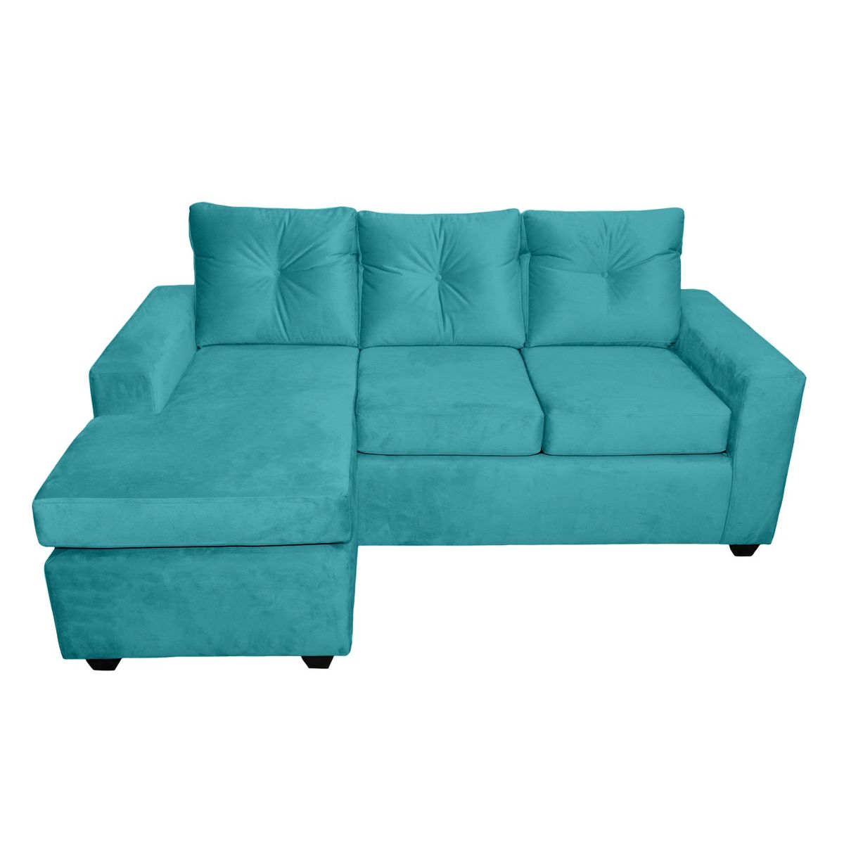 MUEBLES MPR - Seccional Azalea Intercambiable Felpa 3-1