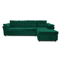 MUEBLES MPR - Seccional Journey Felpa Verde Esmeralda - Derecho