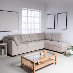 MUEBLES MPR - Seccional Edimburgo Derecho Tela Beige