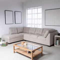 MUEBLES MPR - Seccional Edimburgo Izquierdo Tela Beige