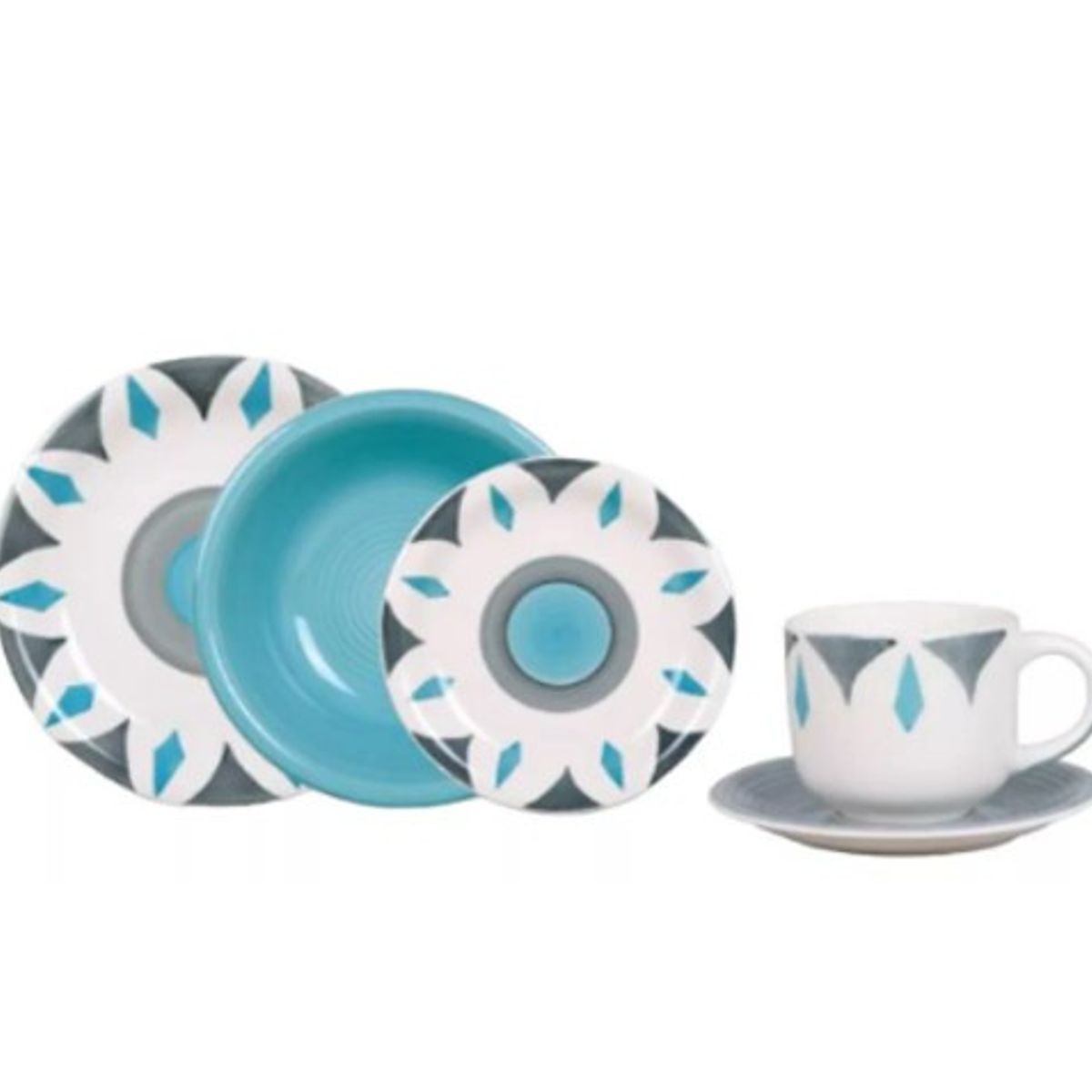 HALLEN - Juego de vajilla 30 piezas Marianne