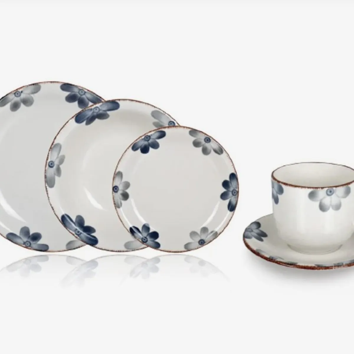 HALLEN - Juego de vajilla 30 piezas Sophie