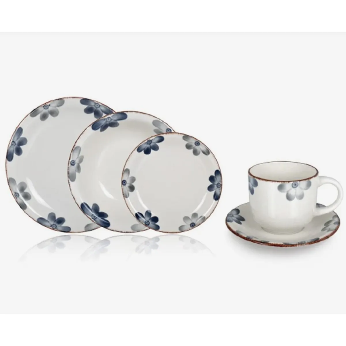 HALLEN - Juego de vajilla 30 piezas Sophie