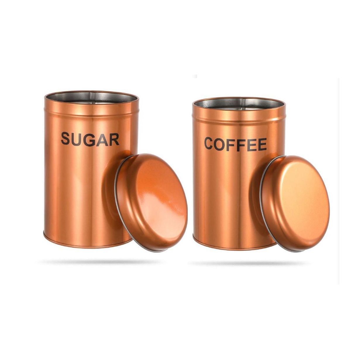 GENERICO - Pack 2 Envases Contenedores Frascos Cocina Azucar Y Cafe