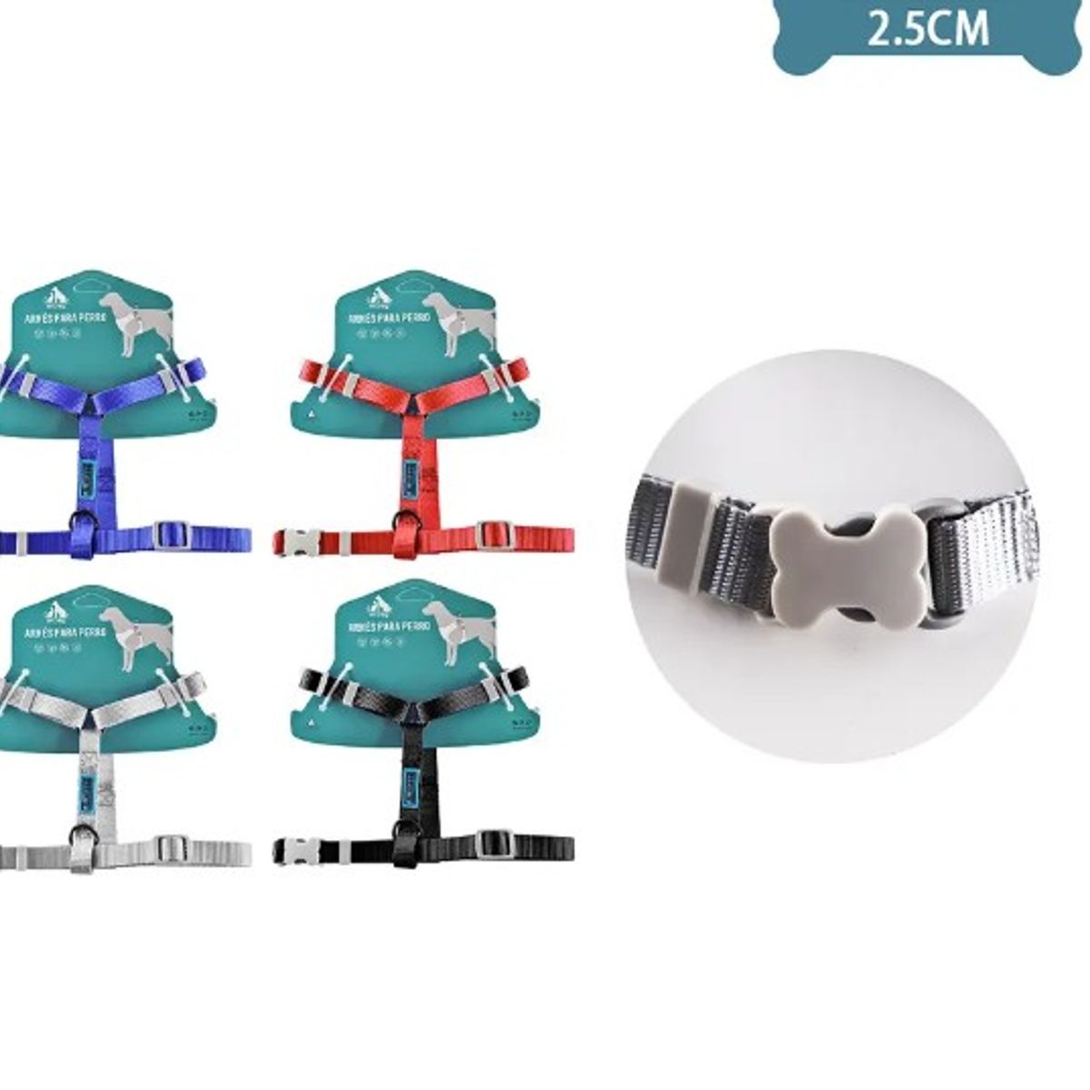 GENERICO - Arnés H Harness Para Mascotas 25Cm7090Cm Color Aleatorio