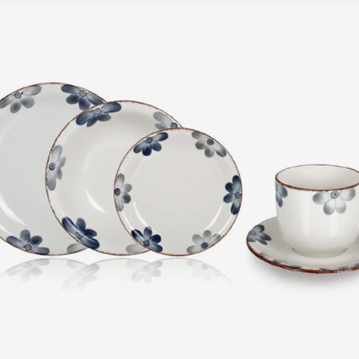 HALLEN - Juego de vajilla 30 piezas Sophie