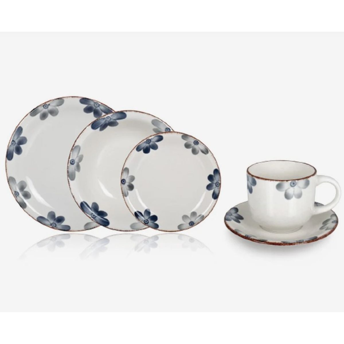 HALLEN - Juego de vajilla 30 piezas Sophie