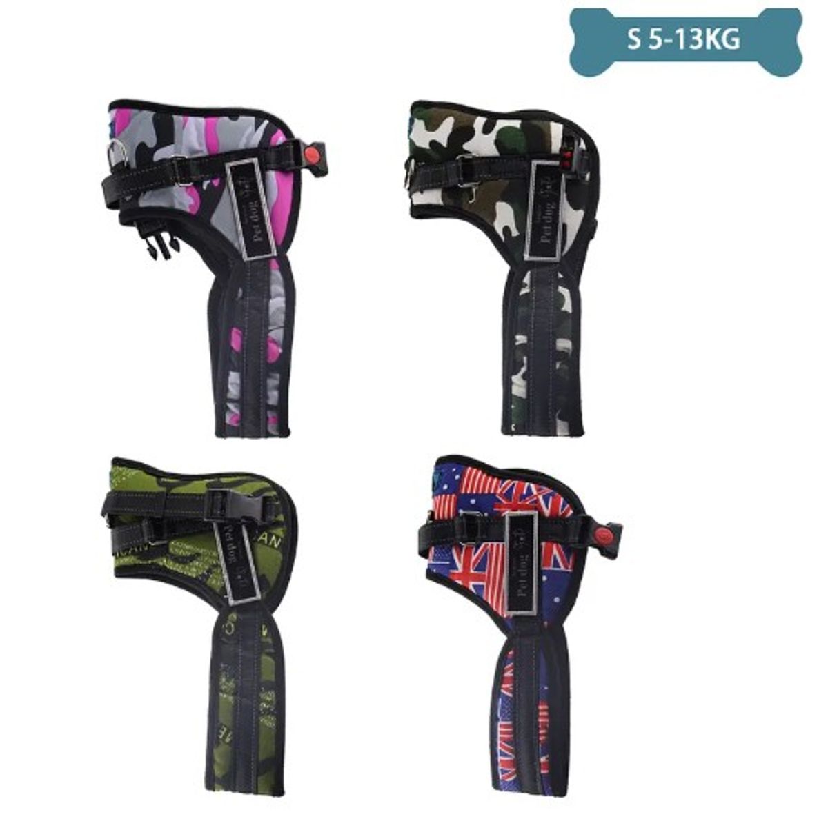 GENERICO - Arnés Camuflaje K8 Talla S 5-13Kg Color Aleatorio