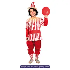 GENERICO - TRAJE PAYASO LOCO 5-6