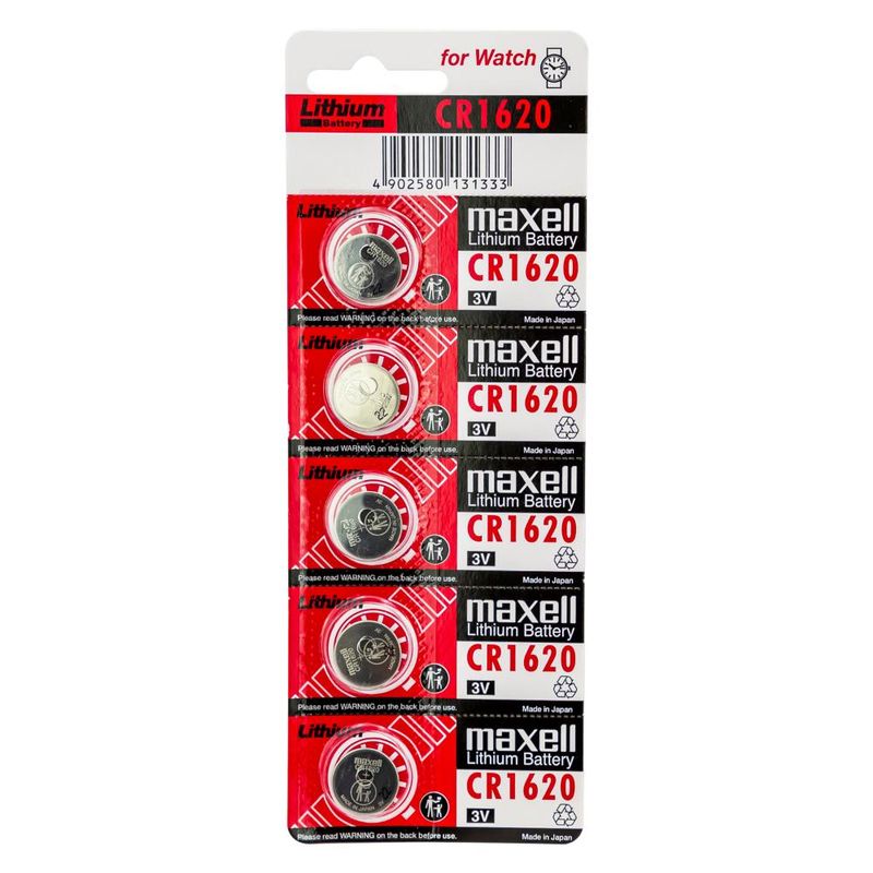 MAXELL - Blister 5 Pilas de Litio 3V Maxell CR1620