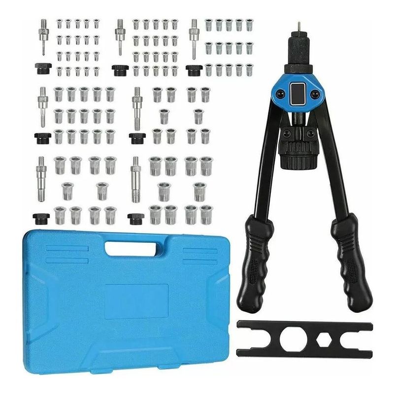 GENERICO - Herramienta Remachadora Ergonómica para Tuercas M3 a M12 110 Pcs