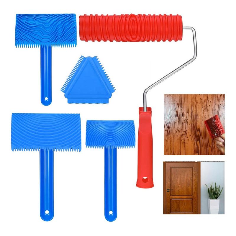GENERICO - Juego de Herramientas para Pintar Vetas de Madera Artesanal