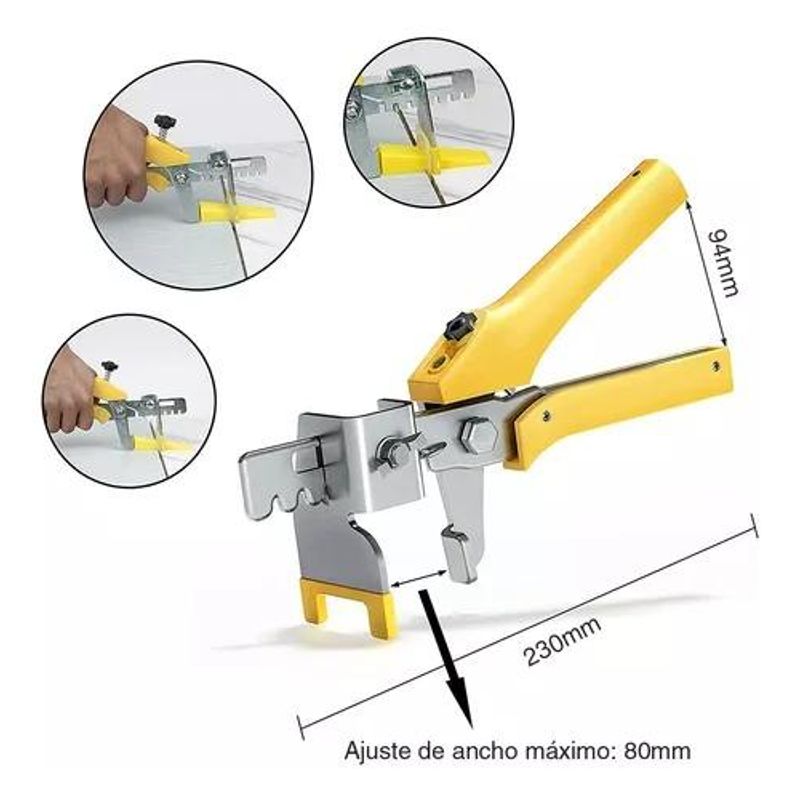 GENERICO - Kit Completo para Nivelar Baldosas: 300 Clips y 100 Cuñas