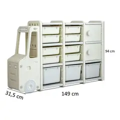 GENERICO - Organizador de Juguetes en Forma de Camión para Niños