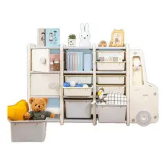 GENERICO - Organizador Infantil con Carrito para Juguetes y Ropa