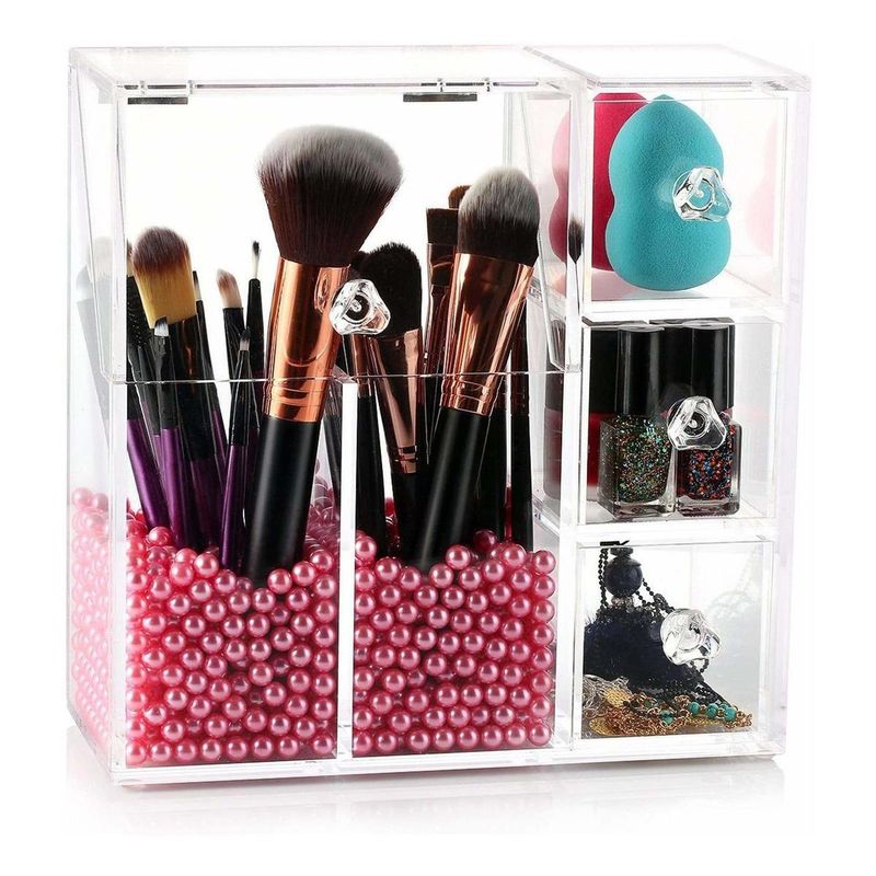 GENERICO - Organizador Grande de Maquillaje con Cajones y Soportes