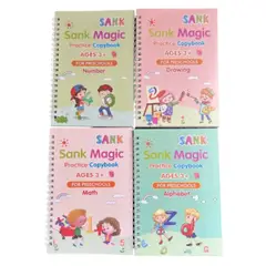 OEM - Set 4 Cuadernos Mágicos Caligrafía Reutilizables