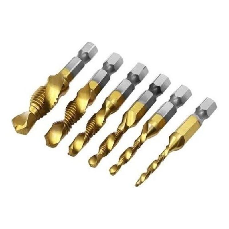 GENERICO - Broca Terraja Multifuncional para Madera y Metal 6 Unidades