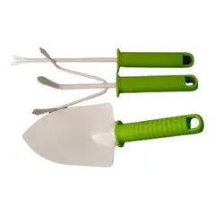 GENERICO - Kit de Jardinería con Pala, Cultivador y Tijera Ergonómica