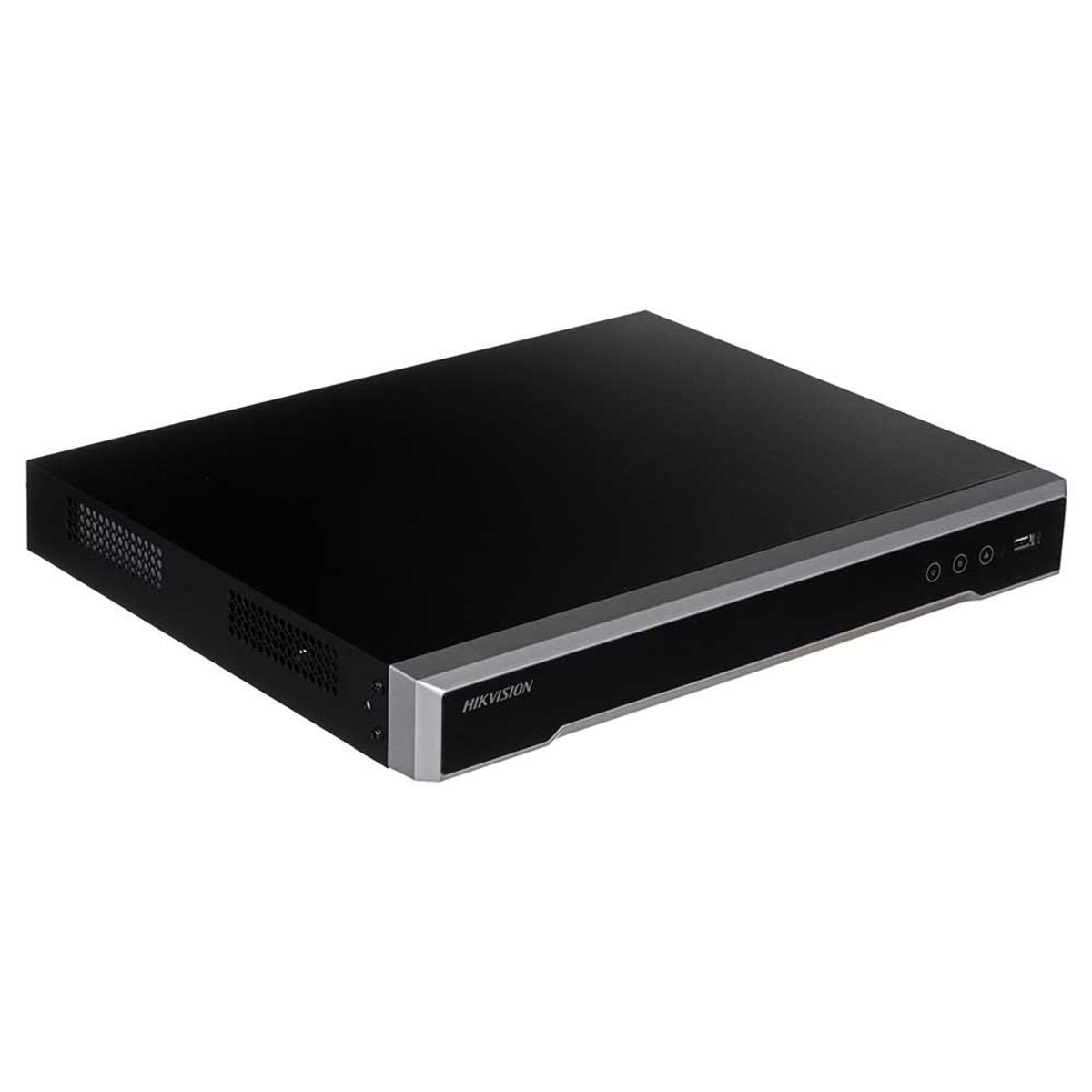 HIKVISION - NVR Hikvision de 8 Canales 8MP H265+ 2 SATA PoE 1U - Negro