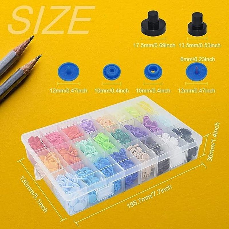 GENERICO - Kit de Remachado de Broches Plásticos con 360 Piezas