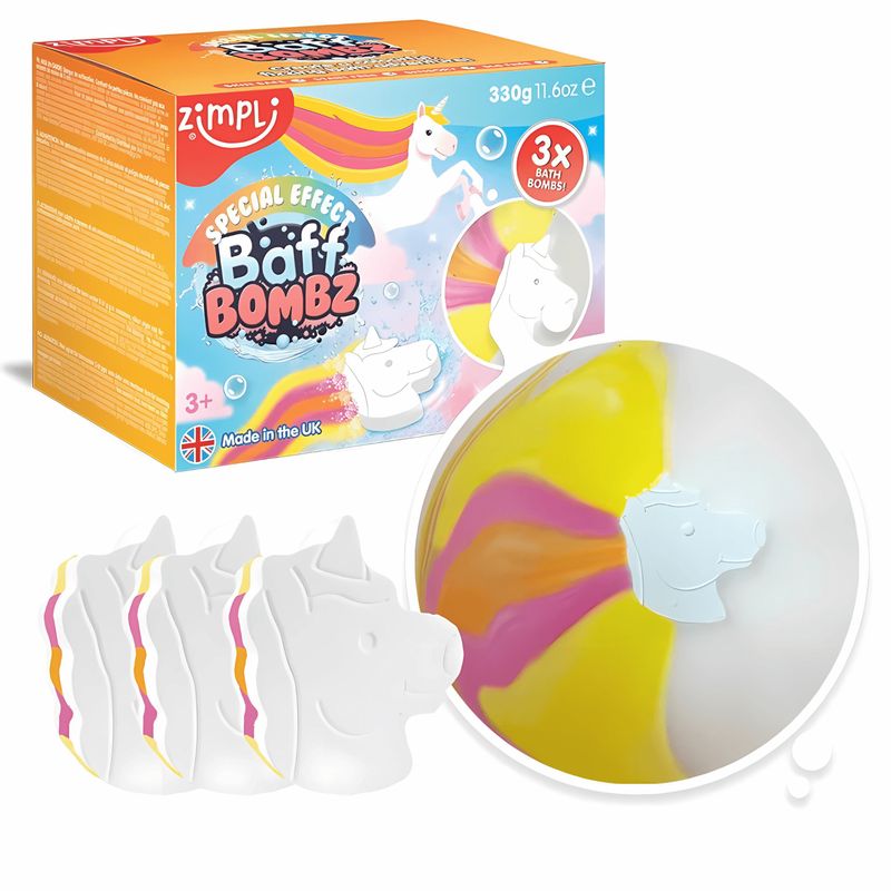 GENERICO - BOMBA EFECTO ESPECIAL UNICORNIO 3 PACK