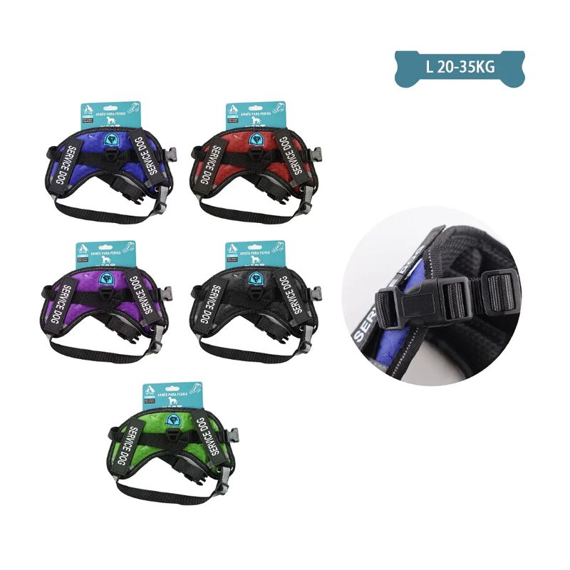 GENERICO - Arnés Para Mascotas Talla L 20-35Kg Color Aleatorio