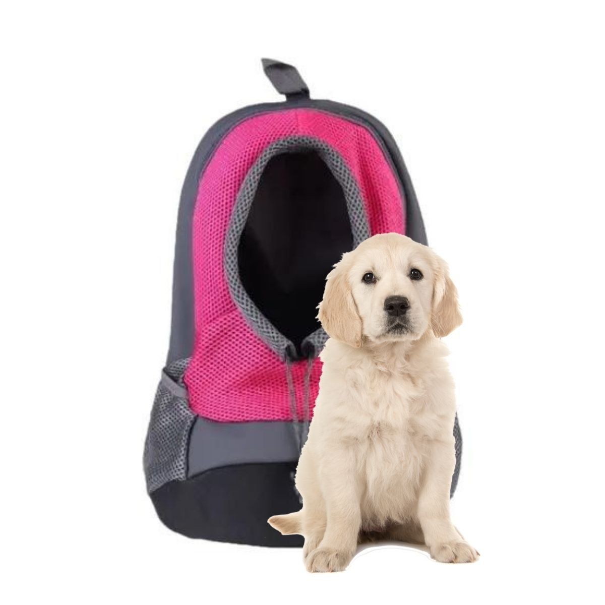 GENERICO - Mochila Transportadora Para Perros Fucsia