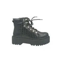PAND G - Botín Negro Plataforma Mujer