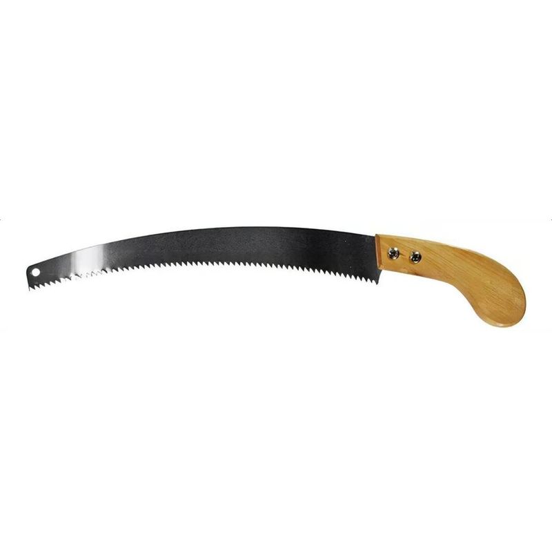 GENERICO - Serrucho Curvo de Poda para Árboles 44 cm con Mango de Madera
