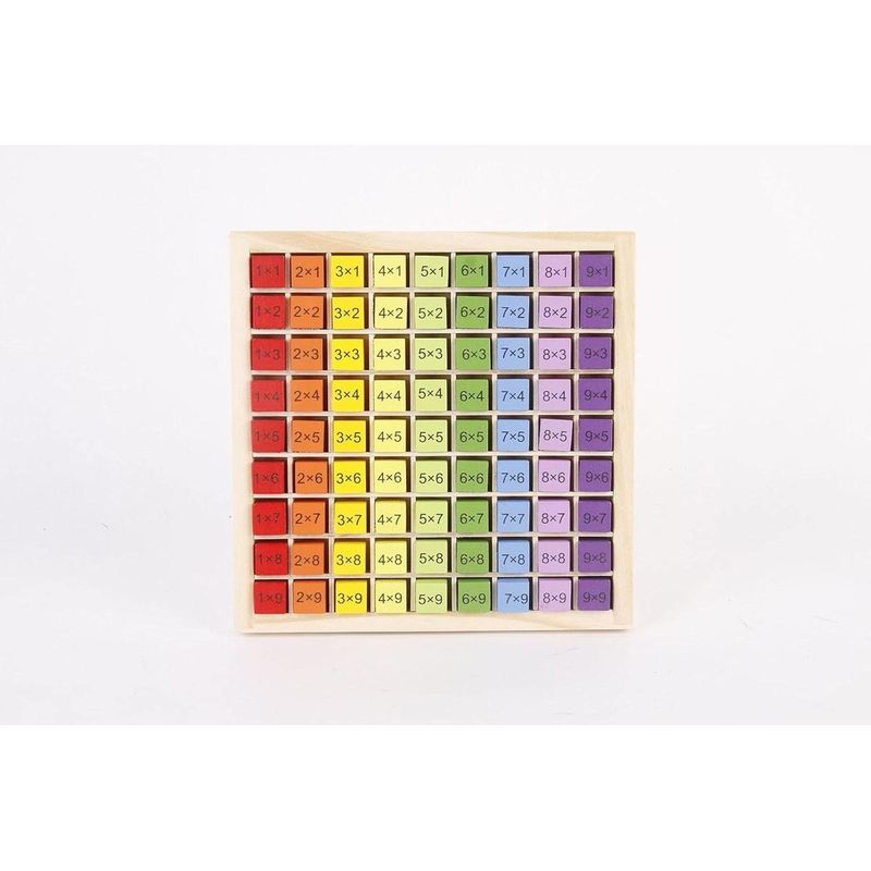 GENERICO - Juguete Educativo de Madera: Tabla de Multiplicar Divertida