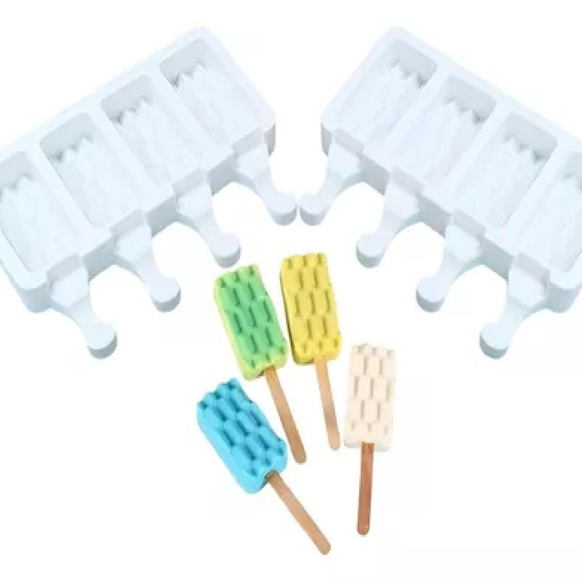 PASTELERIUS - Pack X2 Moldes De Silicona Reposteria Molde Helados Ladrillo