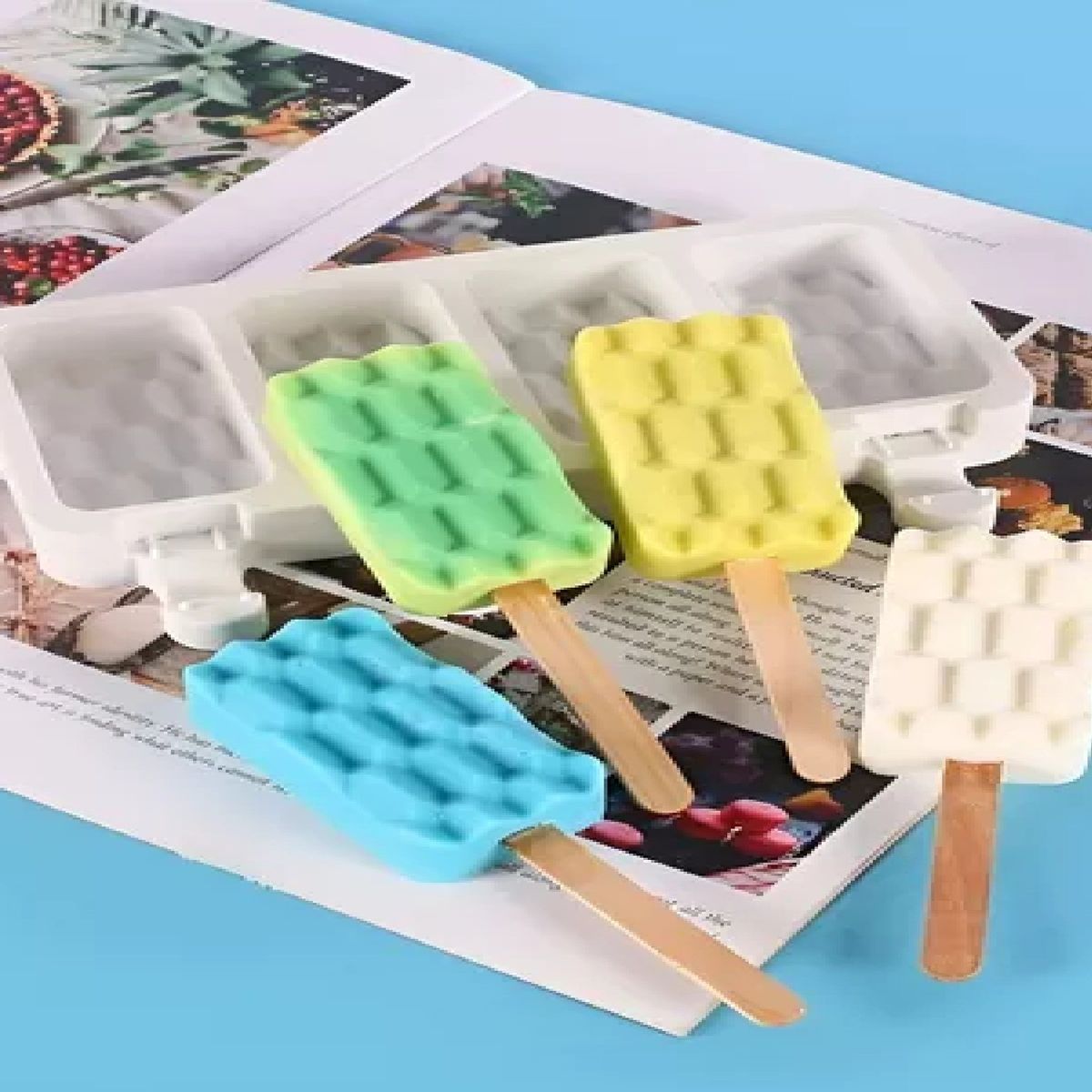 PASTELERIUS - Pack X2 Moldes De Silicona Reposteria Molde Helados Ladrillo