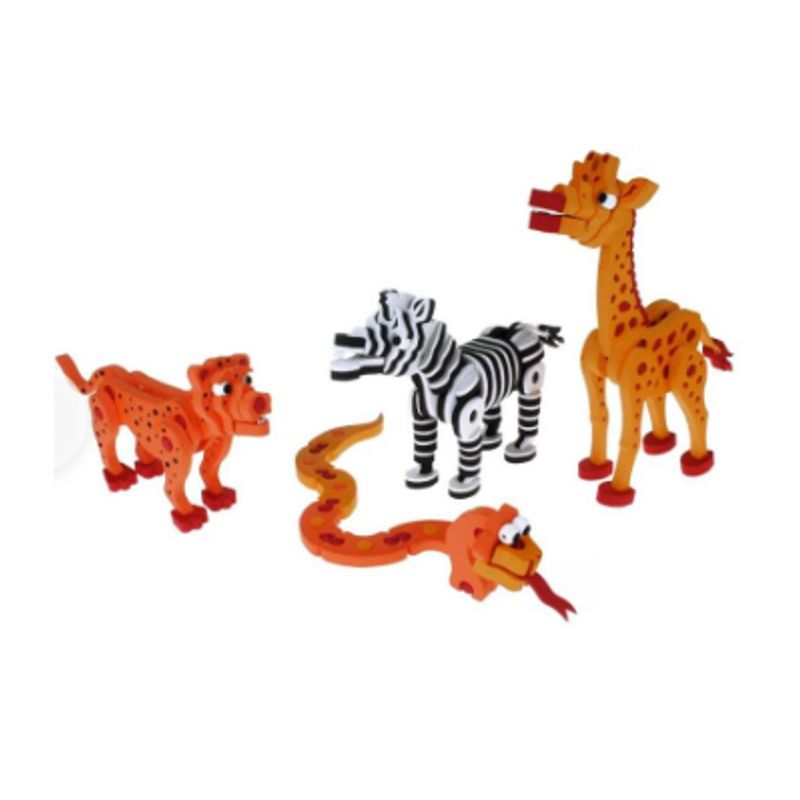 GENERICO - Bloques de Construcción de EVA 3D Set Safari  350 Pcs